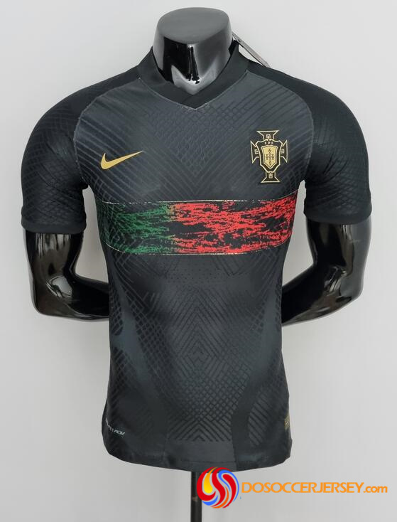 Portugal 2022/23 Black Match Version Shirt Soccer Jersey