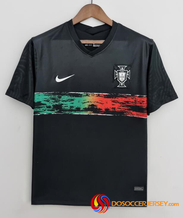 Portugal 2022/23 Black Shirt Soccer Jersey