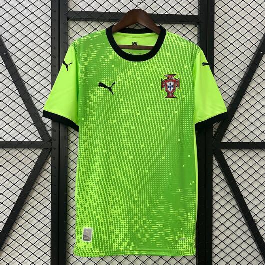 Portugal 2025 Goalkeeper Green Shirt Soccer Jersey