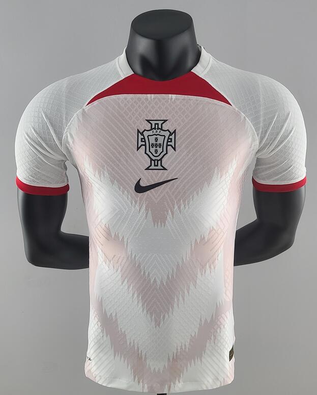 Portugal 2022/23 Pink White Match Version Shirt Soccer Jersey