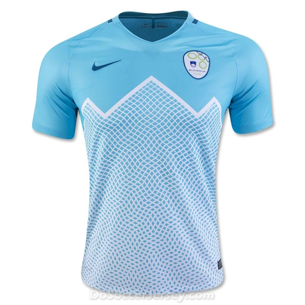 Slovenia 2016/17 Home Shirt Soccer Jersey