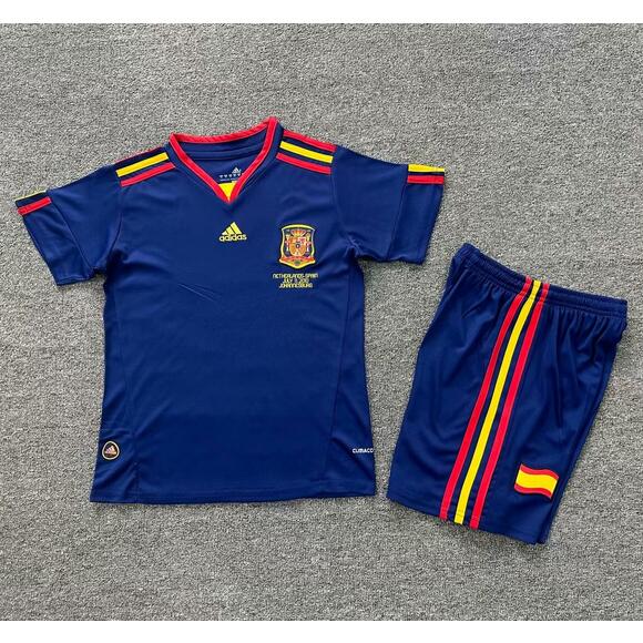 Spain 2010 Away Kids Retro Soccer Kits Children Shirt + Shorts