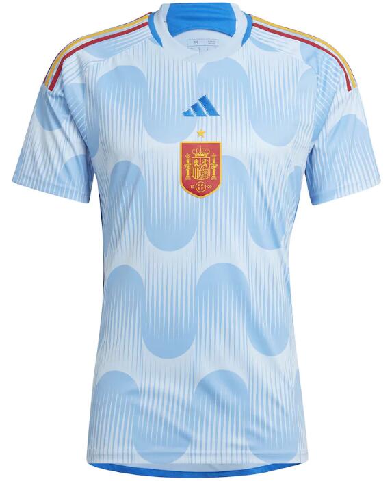 Spain 2022 World Cup Away Match Version Shirt Soccer Jersey