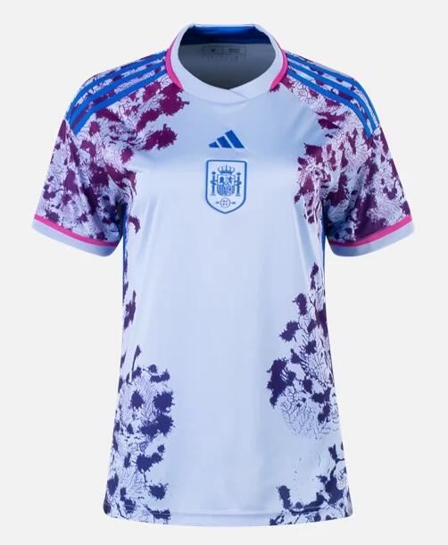 Spain 2023 Women's World Cup Away Women Shirt Soccer Jersey