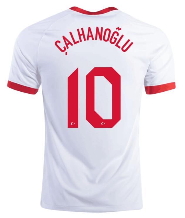 Turkey 2020 Home 10 Calhanoglu Shirt Soccer Jersey